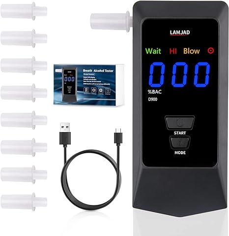 ПОЛІЦІЙСЬКИЙ АЛКОТЕПЕР РК-дисплей USB зарядка дуже ШВИДКИЙ ТОЧНИЙ І ПРОФЕСІЙНИЙ