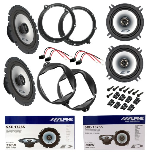 Автоколонки ALPINE 4 для AUDI A4 B5 SEDAN, проставки перед + зад