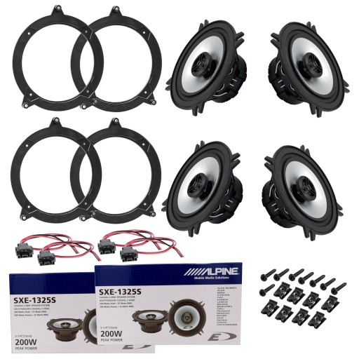 Автомобільна акустика ALPINE 4 для BMW E46 SEDAN COUPE, проставки спереду і ззаду
