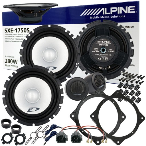 Динамики ALPINE разделены расстояниями для HYUNDAI I40 ПЕРЕДНЯЯ ЗАДНЯЯ ДЛЯ РАДИО