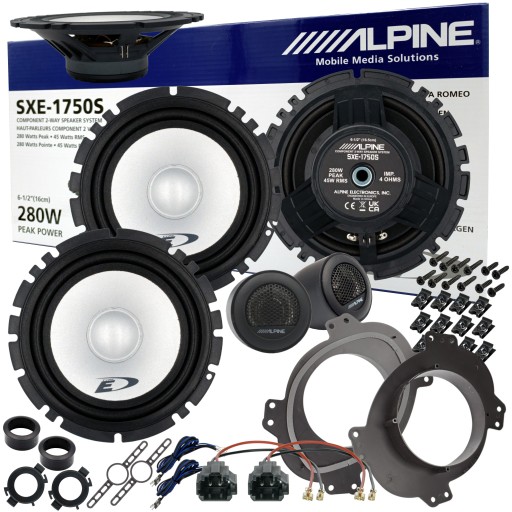 Динамики ALPINE, отдельные проставки для ISUZU D-MAX 2 II FRONT