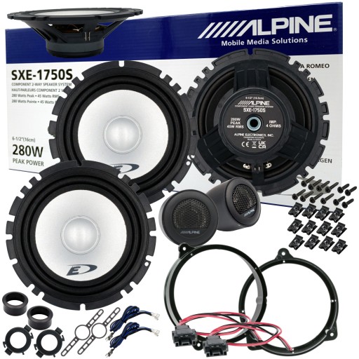 Разделенные проставки на динамики ALPINE для MERCEDES CLK W208 A208 FRONT