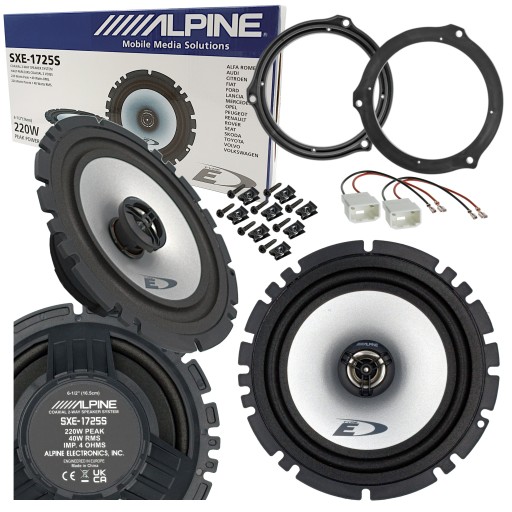 Проставки двосмугових динаміків ALPINE для ЗАДНІХ ДВЕРЕЙ FORD SMAX CMAX KUGA