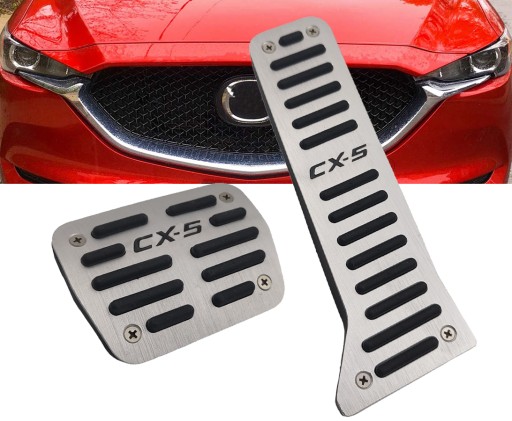 АЛЮМИНИЕВЫЕ накладки на педали MAZDA CX5 CX9 4 6 2014-2021 AT SPORT