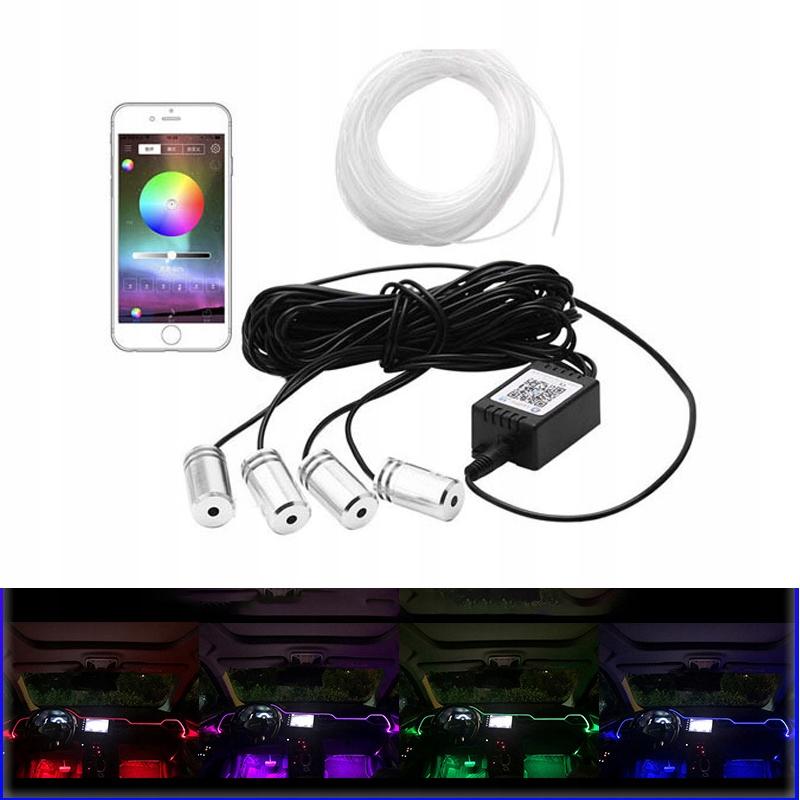 AMBIENT LIGHT FIBER OPT. RGB LED APPLICATION 4 light