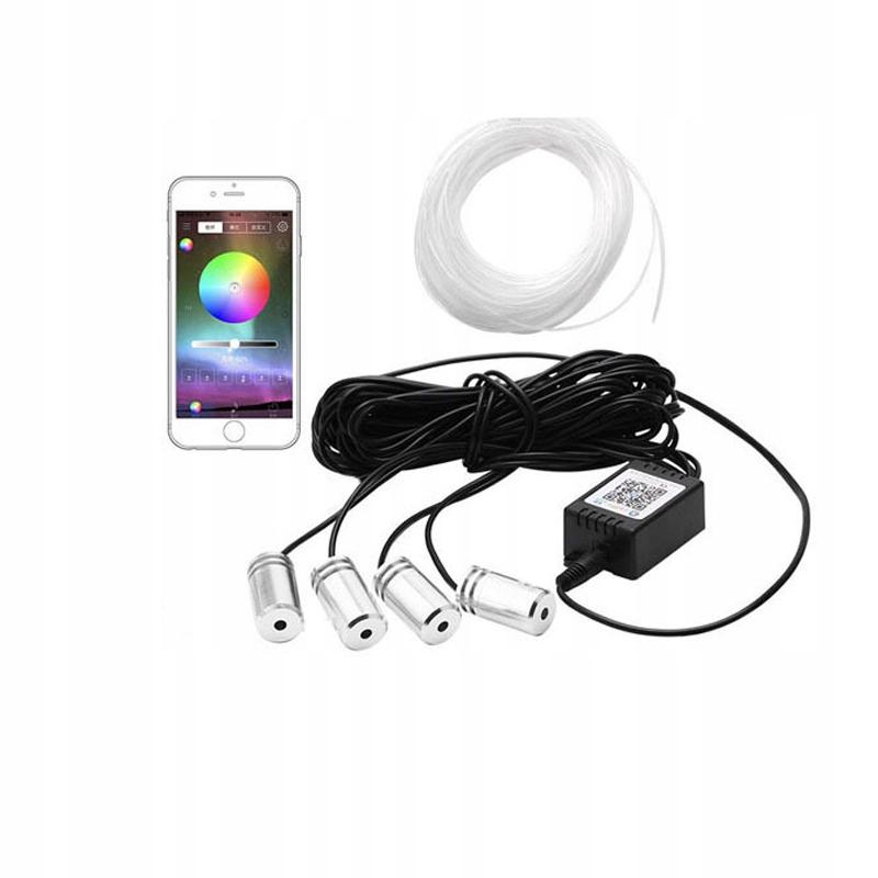 Окружающий свет оптическое волокно применение RGB LED 4ЛАЙТ