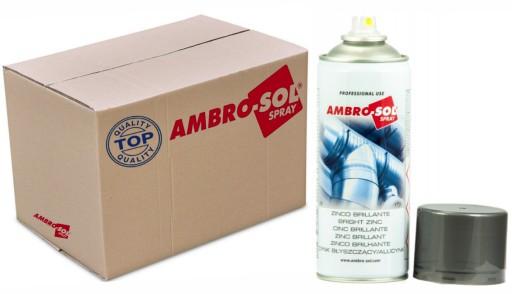 AMBRO SOL Multi Spray 400мл Спрей для цинкового покрытия (глянцевый) 10 шт.