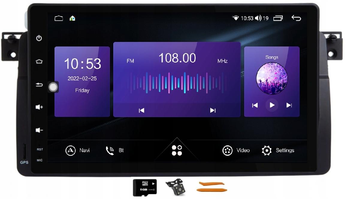 Android радіо навігація 32GB QLED BMW E46 98-06