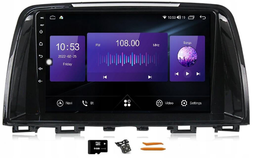 ANDROID РАДІО НАВІГАЦІЯ QLED MAZDA 6 GJ 12-15