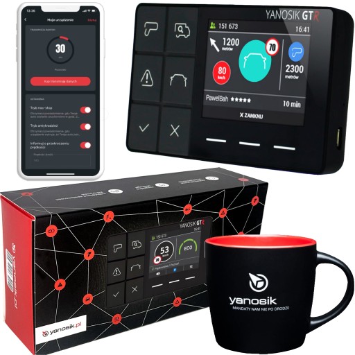 АНТИРАДАР ПОМІЧНИК ВОДІЯ YANOSIK GTR + ПІДПИСКА НА 12 МІСЯЦІВ + ЗАРЯДНИЙ ПРИСТРІЙ
