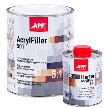 APP AcrylFiller 501 5: 1 Грунтовка з товстим покриттям сірий 1.2 L 601