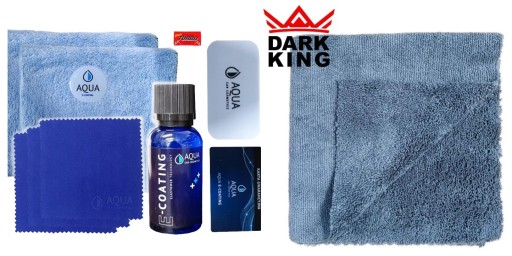AQUA E-coating - 30ml-эластомерное покрытие + dark King Rag микрофибра
