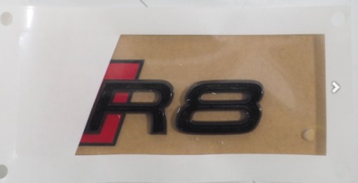 420853741C T94 - AUDI Dealership, напис на задньому люку R8, глянцевий чорний