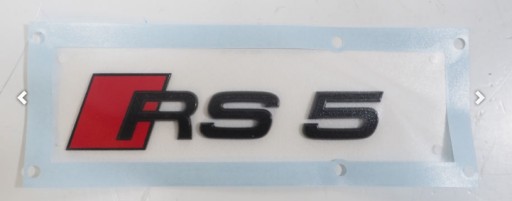 8W6853740 T94 - AUDI Dealership, напис на задньому люку RS5, глянцевий чорний