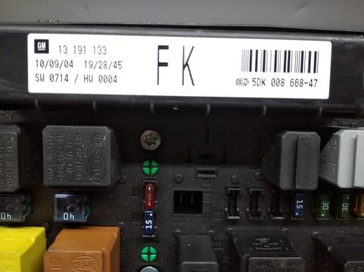 13191133 - ASTRA H ZAFIRA B МОДУЛЬ BSI