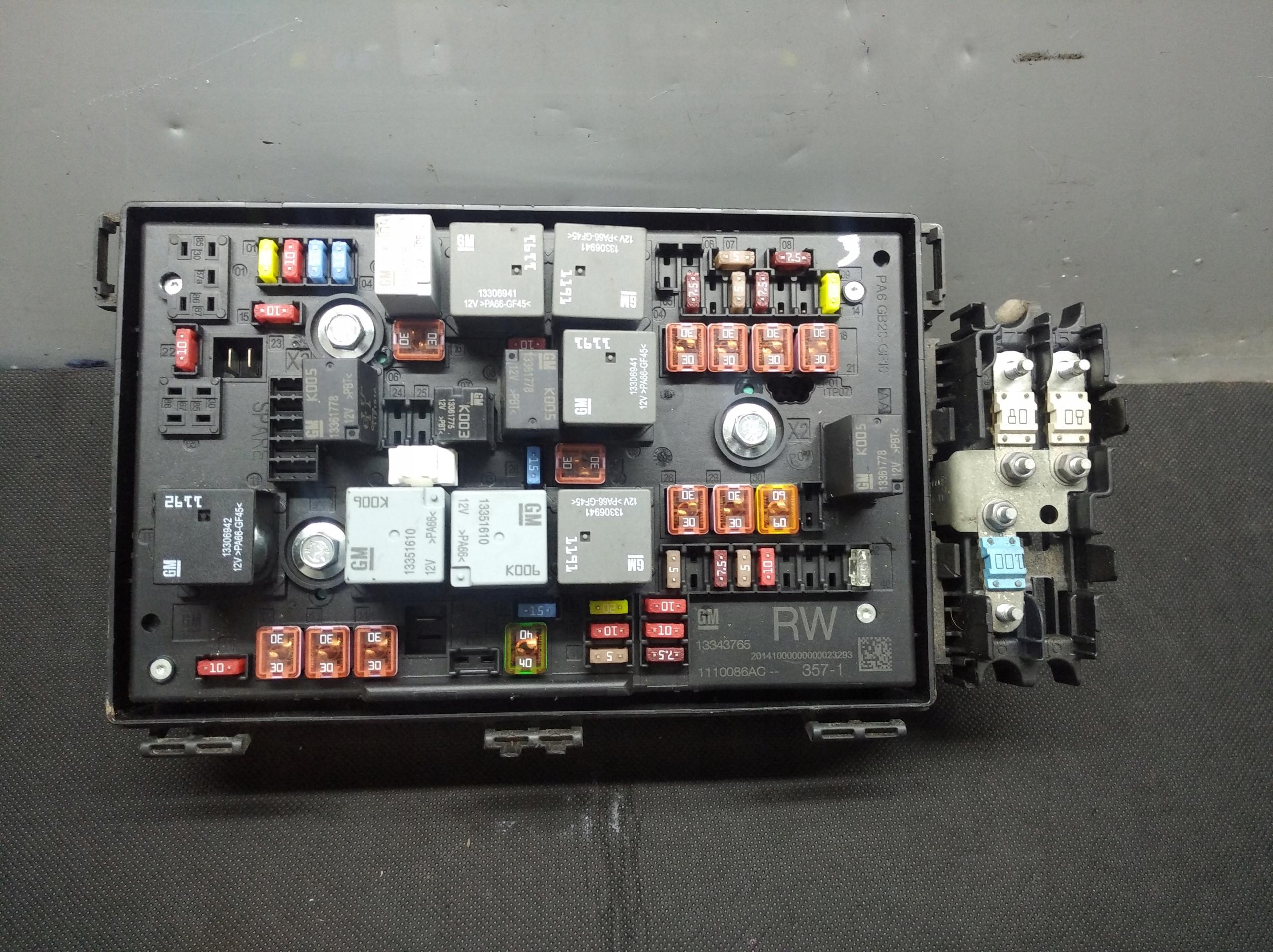 13343765RW - ASTRA J МОДУЛЬ BSI