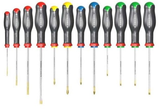 АТ.J12R2PB - НАБОР ИЗ 12 ОТВЕРТОК + 2 РУЧКИ FACOM