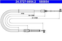 24.3727-0854.2 - АТЕ ЛІНКА ХЕМ.L / P PEUGEOT 308 SW 07-