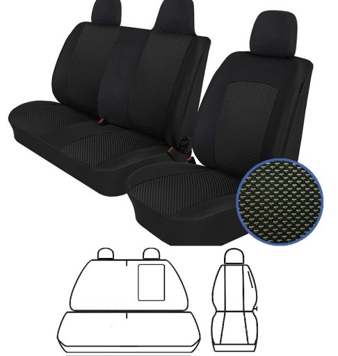 АВТОЧЕХОЛЫ ATRA CITROEN BERLINGO, PEUGEOT PARTNER 08- (2+1)