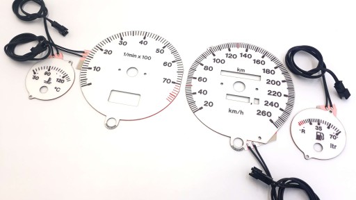 AUDI 80 И 90 B3 B4 Циферблаты счетчиков INDIGLO PATTERN S2 БЕЛЫЕ циферблаты