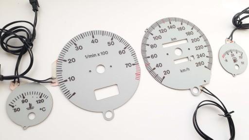 AUDI 80 і 90 B3 B4 циферблати одометра INDIGLO шаблон S2