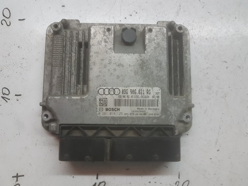 03G906021RG 0281014125 - AUDI A3 8P 03-07 1.9 TDI BLS ДВИГУННИЙ КОМП'ЮТЕР