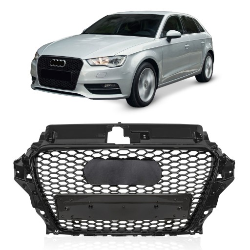 AUDI A3 8V 13-16 Решетка радиатора STYLING FOR RS3 ЧЕРНАЯ
