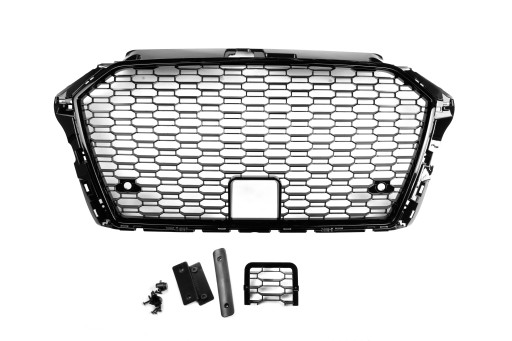 AUDI A3 8V 2017- LIFT H/B SEDAN КАБРІОЛЕТ ПЕРЕДНЯ РЕШІТА RS LOOK чорний