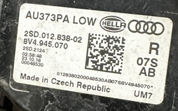 AUDI A3 8V ЛАМПА ЗАДНЯ ПРАВА В КРИЛІ 8V4945070