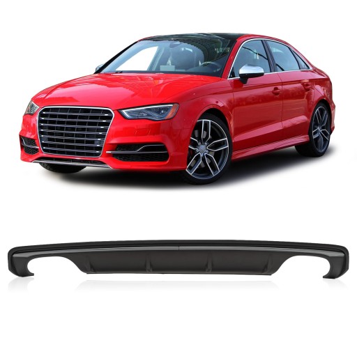 AUDI A3 8V SEDAN 2013-2016 ДО ФЕЙСЛІФТИНГУ ДИФУЗОР ЗАДНЬОГО БАМПЕРА
