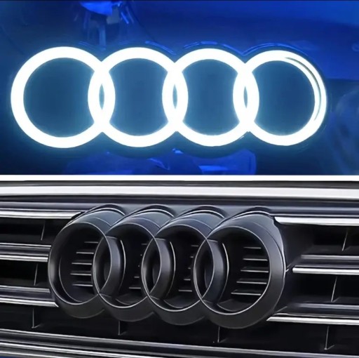AUDI A3 A4 A5 A6 A7 A8 Q3 Q5 LED ЛОГОТИП ЕМБЛЕМА НА РЕШІТКУ 249 мм 273 мм 285 мм