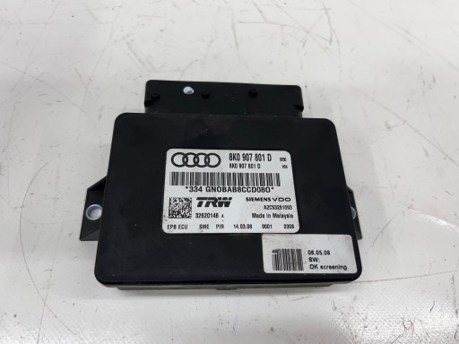 Audi a4 a5 b8 модуль ручного гальма 8k0907801d