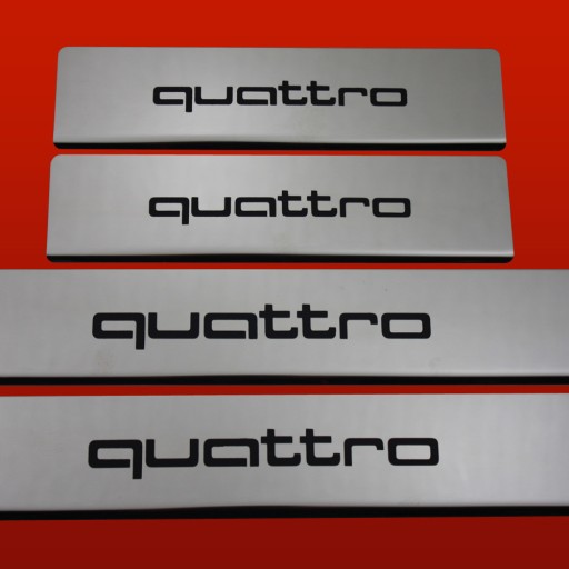 AUDI A4 B6 QUATTRO Глянцевые накладки из нержавеющей стали 304. Глянцевая отделка.