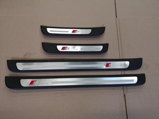 8K0853375 8K0853376 - AUDI A4 B8 боковые юбки комплект S-LINE накладки
