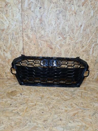 -4 - AUDI A4 B9 19- S-LINE ПОДЪЕМНАЯ РЕШЕТКА РАДИАТОРА ЧЕРНАЯ 8W0853651EB
