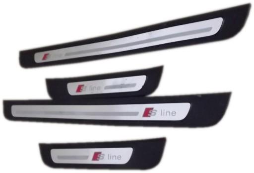 LISTWA-6970 - AUDI A4 B9 8W0947417A бічні спідниці з підсвічуванням