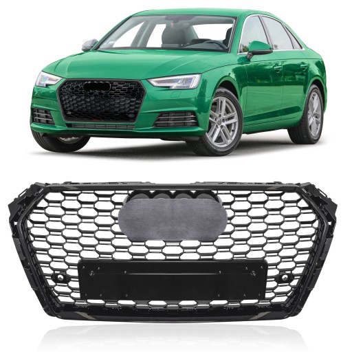 AUDI A4 B9 РЕШЕТКА РАДИАТОРА RS4 СТАЙЛИНГ ЧЕРНАЯ