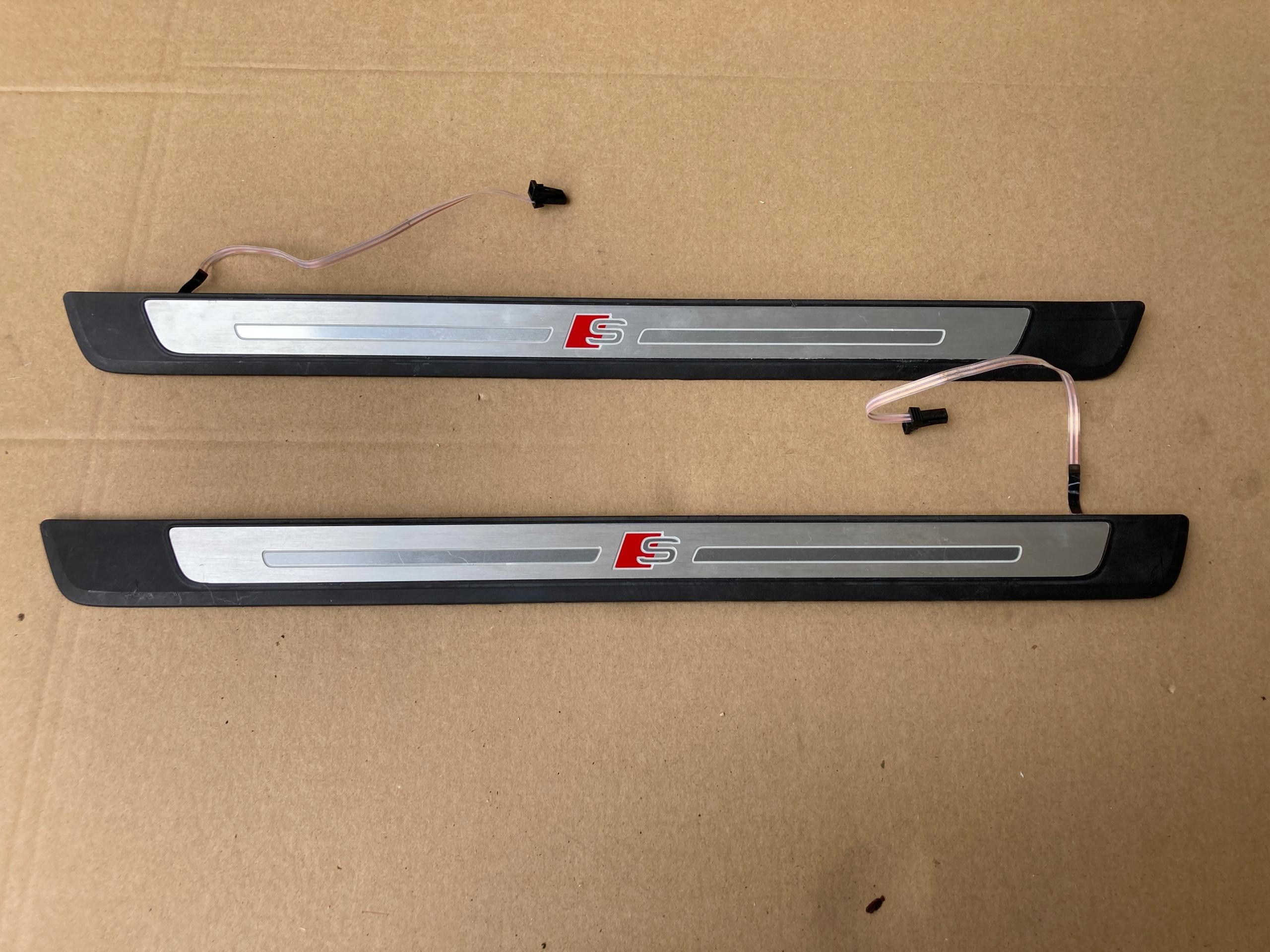 AUDI A4 B9 LIFT боковые юбки SLINE