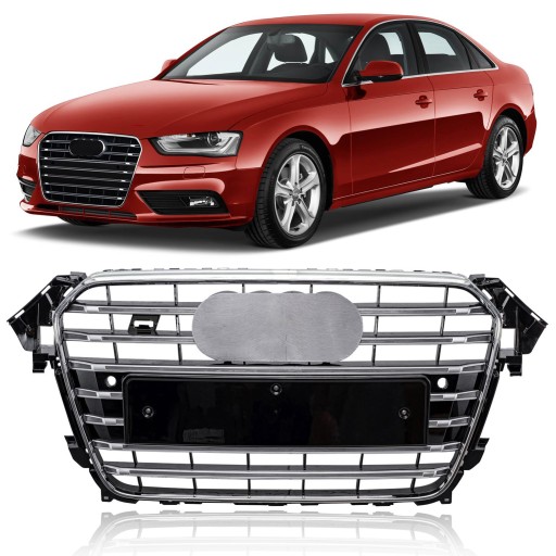 AUDI A4 / S4 B8 2011-2015 ПОСЛЕ ФЕЙСЛИФТИНГА Решетка радиатора СТАЙЛИНГ ДЛЯ S4