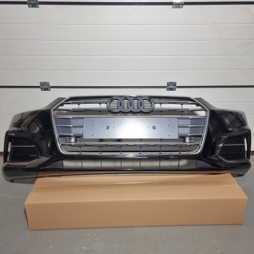 8W6121764 8W - Audi a5 8w6 s-line передній бампер в комплекті чорний оригінальний oe 4 x pdc