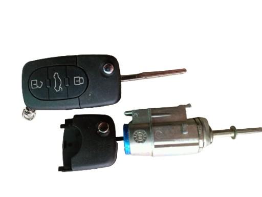 4D0905855G - AUDI A6 C5 97-левая вставка замок двери левый пилот