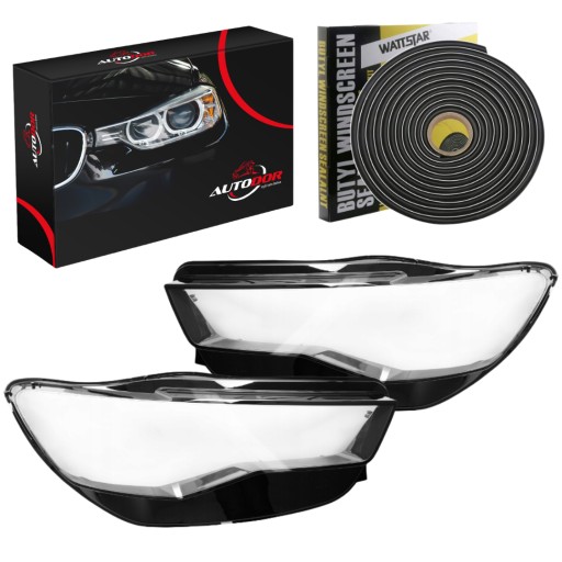 9043553M - AUDI A6 C7 16-18 абажур фари лівий правий передній комплект клей бутил