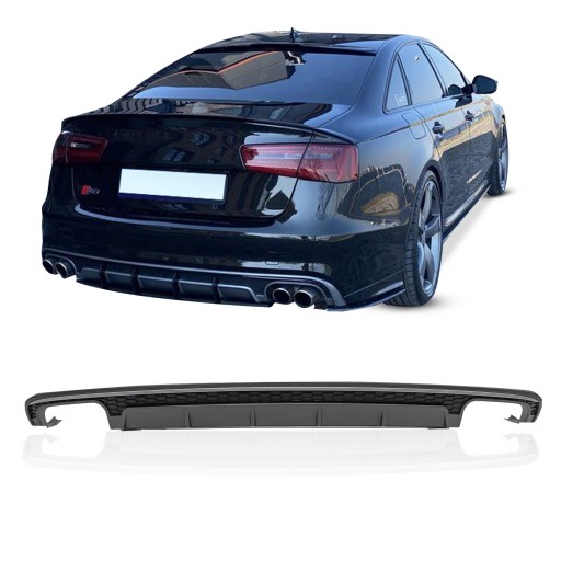 AUDI A6 C7 4G 2015-2018 ПОСЛЕ ФЕЙСЛИФТИНГА ДИФФУЗОР ЗАДНЕГО БАМПЕРА