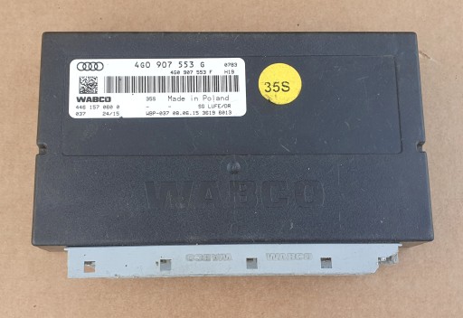 AUDI A6 C7 4G KOMPUTER STEROWNIK ZAWIESZENIA WABCO 4G0907553G - AUDI A6 C7 4G КОМПЬЮТЕР WABCO КОНТРОЛЛЕР ПОДВЕСКИ 4G0907553G