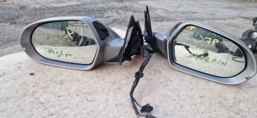 AUDI A6 C7 4G ДЗЕРКАЛО 14+2PIN LX7P ЛІВИЙ ПРАВИЙ КОМПЛЕКТ ЄВРОПА