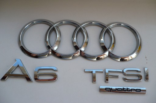 4G5853742/8H0853737 - AUDI A6 C7 НАПИС НА ЕМБЛЕМІ ЗАДНИЙ КАПОТ СЕДАН 2011 - КОМПЛЕКТ