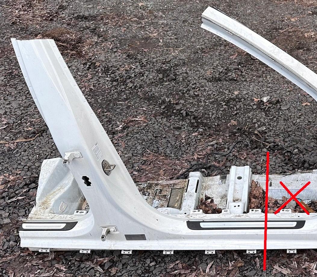 AUDI A6 C7 B-стойка правый порог четверть