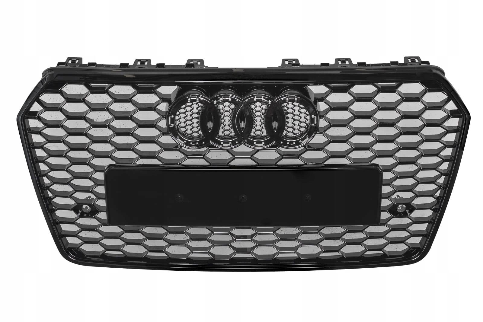 Ауди А7 4G8 2016-18 гриль стайлинг на RS7 черный