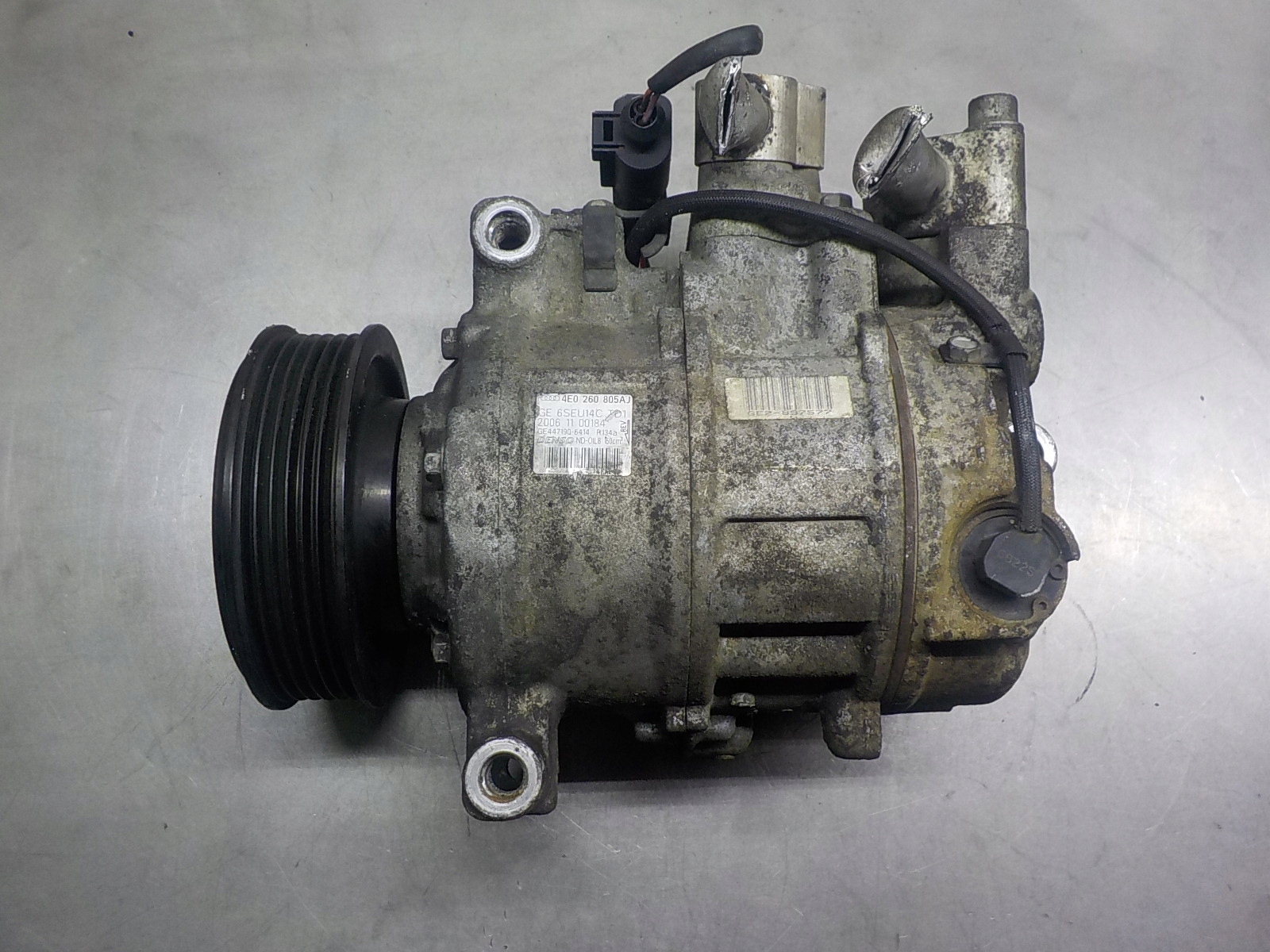 4E0260805AJ, 447190-6414 - AUDI A8 D3 компресор кондиціонера 4E0260805AJ