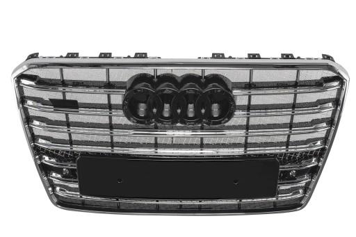 AUDI A8 D4 14-17 Решітка гриль стайлінг W12 хром